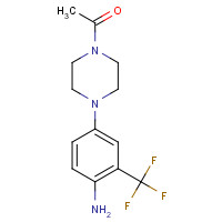 914348-88-2 4-(4-Acetyl-piperazin-1-yl)-2-trifluoromethylaniline chemical structure