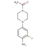 864146-95-2 4-(4-Acetyl-piperazin-1-yl)-2-fluoroaniline chemical structure