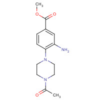 767316-73-4 4-(4-Acetyl-1-piperazinyl)-3-amino-benzoic acid methyl ester chemical structure