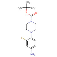 154590-35-9 4-(4-Boc-piperazin-1-yl)-3-fluoroaniline chemical structure