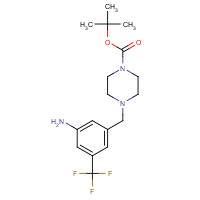442846-59-5 3-(4-Boc-piperazin-1-yl-methyl)-5-trifluoromethylaniline chemical structure