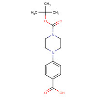 162046-66-4 4-[4-(tert-Butoxycarbonyl)piperazino]benzoic acid chemical structure