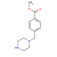 86620-81-7 4-PIPERAZIN-1-YLMETHYL-BENZOIC ACID METHYL ESTER chemical structure