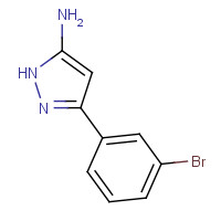 149246-81-1 5-(3-BROMO-PHENYL)-2H-PYRAZOL-3-YLAMINE chemical structure