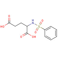 20531-36-6 (R)-(-)-N-(PHENYLSULPHONYL)GLUTAMIC ACID chemical structure