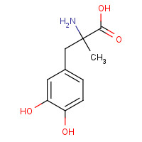 555-29-3 3-Hydroxy-alpha-methyl-DL-tyrosine chemical structure