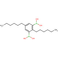 131117-66-3 2,5-BIS(HEXYL)-1,4-BENZENEBIS(BORONIC ACID) chemical structure