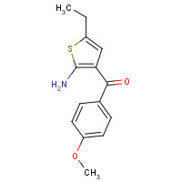 153195-01-8 (2-AMINO-5-ETHYL-3-THIENYL)(4-METHOXYPHENYL)METHANONE chemical structure