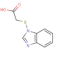 3042-00-0 (2-BENZIMIDAZOLYLTHIO)ACETIC ACID chemical structure