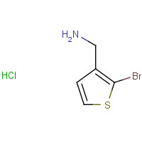 157664-47-6 (2-BROMO-3-THIENYL)METHYLAMINE HYDROCHLORIDE chemical structure