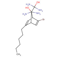 121720-53-4 (2-Bromo-5-hexyl-2,5-cyclohexadiene-1,4-diylidene)bis-cyanamide chemical structure