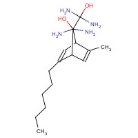 121720-51-2 (2-Hexyl-5-methyl-2,5-cyclohexadiene-1,4-diylidene)bis-cyanamide chemical structure
