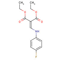 26832-96-2 (4-FLUOROPHENYLAMINO)METHYLENEMALONIC ACID DIETHYL ESTER chemical structure