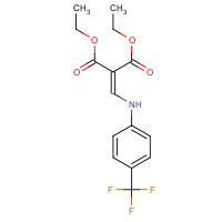 49713-39-5 (4-TRIFLUOROMETHYLPHENYLAMINO)METHYLENEMALONIC ACID DIETHYL ESTER chemical structure