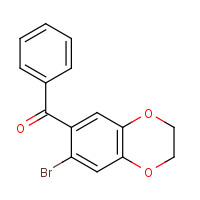 159175-58-3 (7-BROMO-2,3-DIHYDRO-1,4-BENZODIOXIN-6-YL)(PHENYL)METHANONE chemical structure