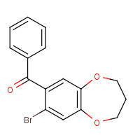 175136-38-6 (8-BROMO-3,4-DIHYDRO-2H-1,5-BENZODIOXEPIN-7-YL)(PHENYL)METHANONE chemical structure