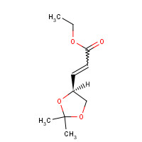 64520-58-7 ETHYL (S)-(+)-3-(2,2-DIMETHYL-1,3-DIOXOLAN-4-YL)-2-PROPENOATE chemical structure