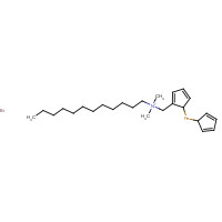 98778-40-6 (FERROCENYLMETHYL)DODECYLDIMETHYLAMMONIUM BROMIDE chemical structure