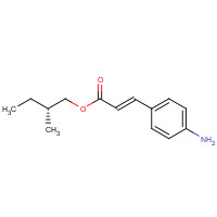 62742-50-1 (+)-2-Methylbutyl p-aminocinnamate chemical structure