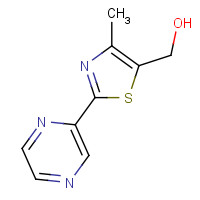 352018-94-1 [4-METHYL-2-(2-PYRAZINYL)-1,3-THIAZOL-5-YL]METHANOL chemical structure