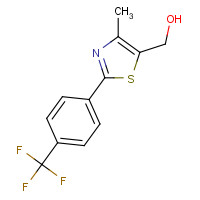 317318-96-0 (4-METHYL-2-[4-(TRIFLUOROMETHYL)PHENYL]-1,3-THIAZOL-5-YL)METHANOL chemical structure
