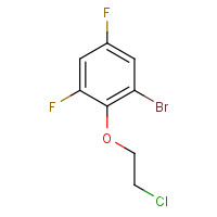 175203-19-7 1-(2-BROMO-4,6-DIFLUOROPHENOXY)-2-CHLOROETHANE chemical structure