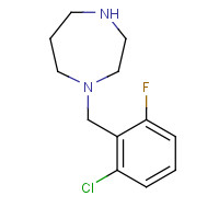 244022-69-3 1-(2-CHLORO-6-FLUOROBENZYL)-1,4-DIAZEPANE chemical structure