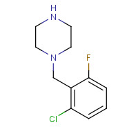 215655-20-2 1-(2-CHLORO-6-FLUOROBENZYL)PIPERAZINE chemical structure