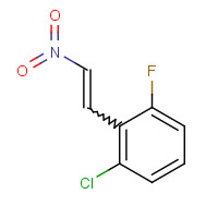60610-68-6 2-CHLORO-6-FLUORO-OMEGA-NITROSTYRENE chemical structure