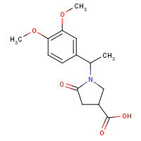 85263-80-5 1-(3,4-DIMETHOXYPHENETHYL)-5-OXO-3-PYRROLIDINECARBOXYLIC ACID chemical structure