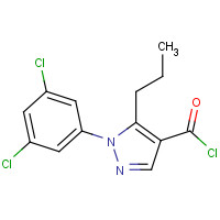 306936-64-1 1-(3,5-DICHLOROPHENYL)-5-PROPYL-1H-PYRAZOLE-4-CARBONYL CHLORIDE chemical structure
