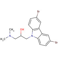 253449-04-6 1-(3,6-DIBROMO-9H-CARBAZOL-9-YL)-3-(DIMETHYLAMINO)PROPAN-2-OL chemical structure