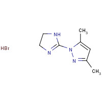 132369-02-9 1-(4,5-DIHYDRO-1H-IMIDAZOL-2-YL)-3,5-DIMETHYL-1H-PYRAZOLE HYDROBROMIDE chemical structure