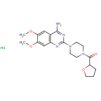 63074-08-8 1-(4-Amino-6,7-dimethoxy-2-quinazolinyl)4-[(tetrahydro-2-furanyl)carbonyl]piperazine hydrochloride chemical structure