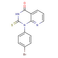 89374-60-7 1-(4-BROMOPHENYL)-2-THIOXO-1,2,3,4-TETRAHYDROPYRIDO[2,3-D]PYRIMIDIN-4-ONE chemical structure
