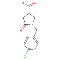 96449-92-2 1-(4-CHLOROBENZYL)-5-OXOPYRROLIDINE-3-CARBOXYLIC ACID chemical structure