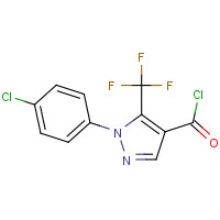 175137-19-6 2-(4-CHLOROPHENYL)-3-(TRIFLUOROMETHYL)PYRAZOLE-4-CARBONYL CHLORIDE chemical structure