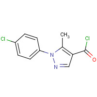 288252-38-0 1-(4-CHLOROPHENYL)-5-METHYL-1H-PYRAZOLE-4-CARBONYL CHLORIDE chemical structure