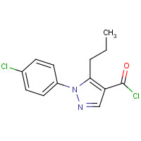 175137-18-5 1-(4-CHLOROPHENYL)-5-PROPYL-1H-PYRAZOLE-4-CARBONYL CHLORIDE chemical structure