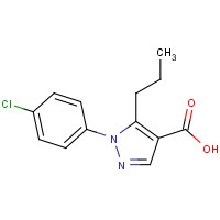 175137-17-4 1-(4-CHLOROPHENYL)-5-PROPYL-1H-PYRAZOLE-4-CARBOXYLIC ACID chemical structure