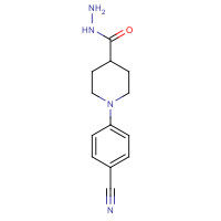 352018-91-8 1-(4-CYANOPHENYL)-4-PIPERIDINECARBOHYDRAZIDE chemical structure