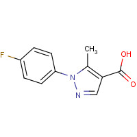 217073-76-2 1-(4-FLUOROPHENYL)-5-METHYL-1H-PYRAZOLE-4-CARBOXYLIC ACID chemical structure