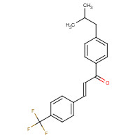 175205-28-4 1-(4-ISOBUTYLPHENYL)-3-[4-(TRIFLUOROMETHYL)PHENYL]PROP-2-EN-1-ONE chemical structure