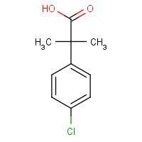 6258-30-6 4-CHLORO-ALPHA,ALPHA-DIMETHYLPHENYLACETIC ACID chemical structure