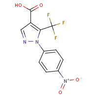 142818-03-9 1-(4-NITROPHENYL)-5-(TRIFLUOROMETHYL)PYRAZOLE-4-CARBOXYLIC ACID chemical structure