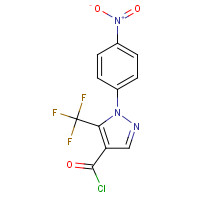 175137-36-7 1-(4-NITROPHENYL)-5-(TRIFLUOROMETHYL)PYRAZOLE-4-CARBONYL CHLORIDE chemical structure