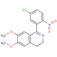 62206-13-7 1-(5-CHLORO-2-NITROPHENYL)-3,4-DIHYDRO-6,7-DIMETHOXYISOQUINOLINE chemical structure