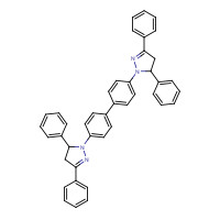43040-07-9 1,1'-(1,1'-Biphenyl)-4,4'-diylbis(4,5-dihydro-3,5-diphenyl)-(1H)-pyrazole chemical structure