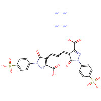 70024-44-1 1,1'-BIS(4-SULFOPHENYL)-3,3'-DICARBOXY-5,5'-DIHYDROXYPYRAZOLO-4,4'-TRIMETHINE OXONOLE TETRASODIUM SALT chemical structure