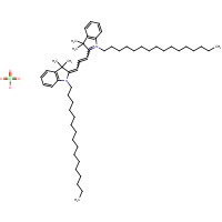 78566-75-3 1,1'-Dihexadecyl-3,3,3',3'-tetramethylindocarbocyanineperchlorate chemical structure